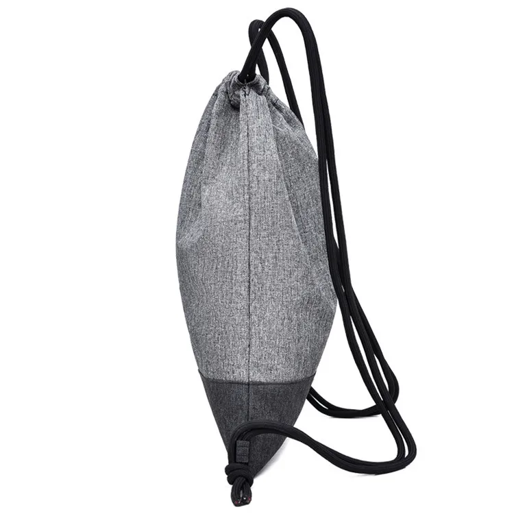 Grey String Bags Gym Drawstring Bag