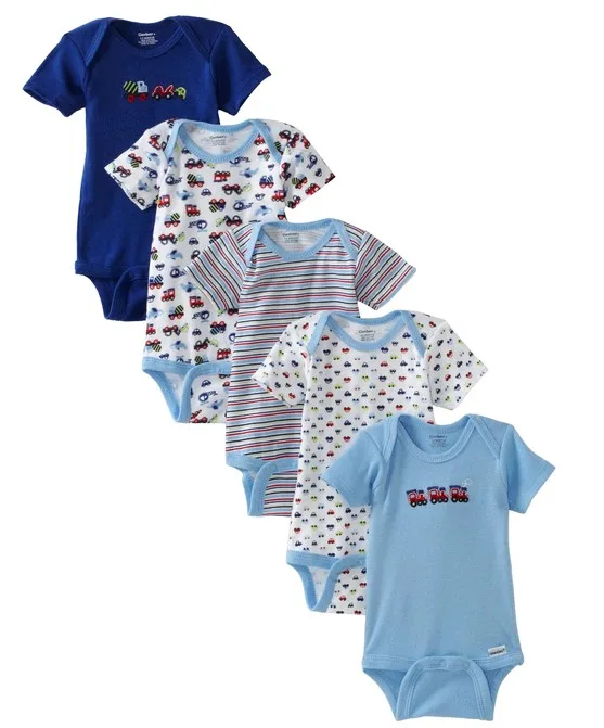 2017 Подарочный комплект для малышей 100% хлопок синий комбинезон летний одежды новорожденных детская одежда хорошего