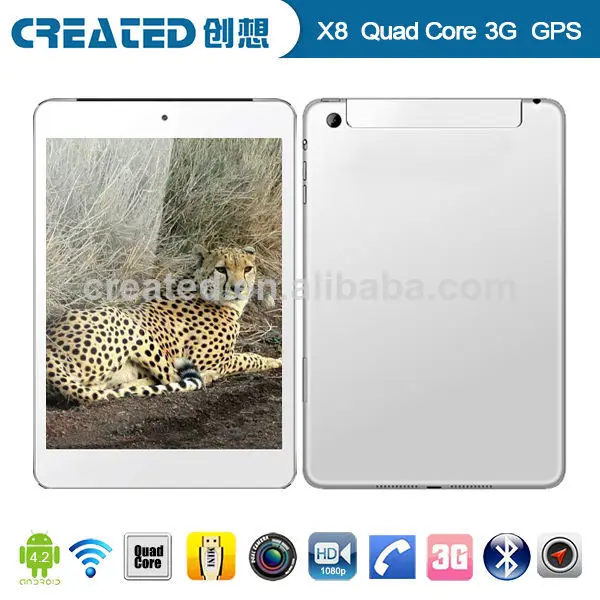 высокое качество мтк окта основных 1.7 ггц андроид 4.4 и 8 дюймов кадров в секунду 1280*800 таблетки счетная машина