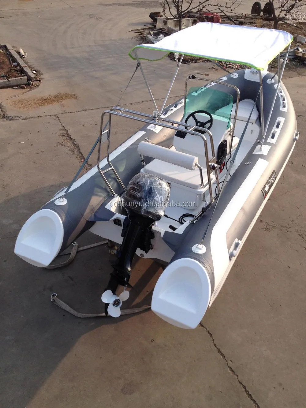 wholesale hypalon rib boat 480 rigid inflatable boat with outboard motor