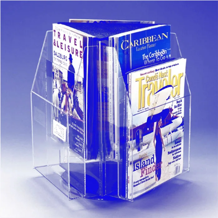 Three Sides Rotating Acrylic Price/Menu Holder