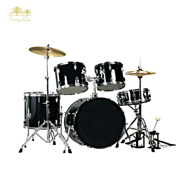 Seamless Black Acrylic drum set or drum kit