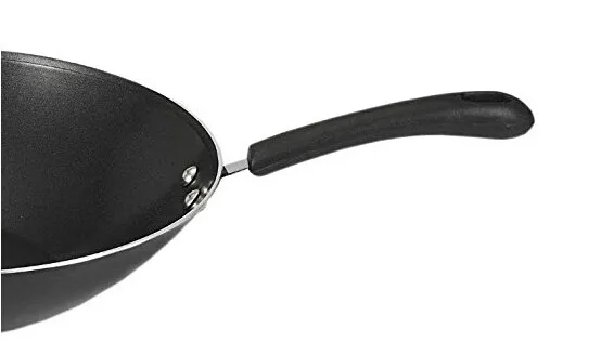 Aluminum Alloy non-stick wok fry pan with long handle discount