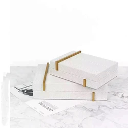 Custom High Gloss Lacquered Finish Wooden Jewelry Box Luxury Python Skin Leather Treasure Ornaments Box