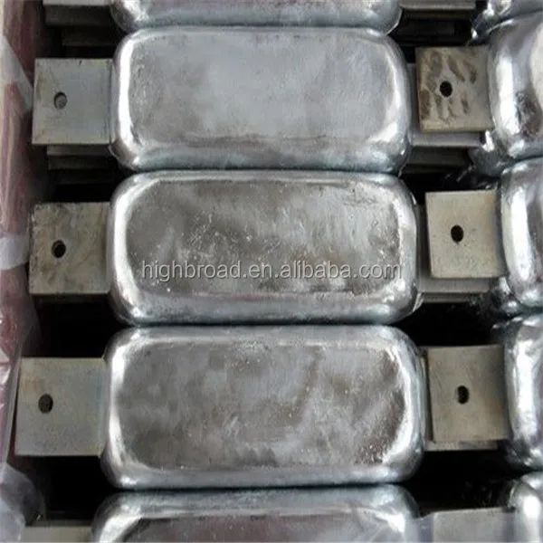 Marine Sacrificial zinc Anode for ships, cathodic protection