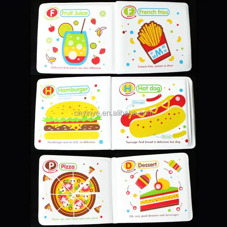 Early Education Other Baby Toys Washable Baby Bath Books,EVA cute cartoon animal number book for kids waterproof baby bath book