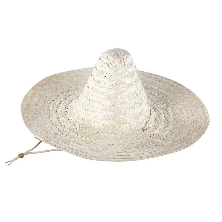 
2020 New Style Logo Custom Plain Mexico Straw Sombrero Hat Wholesale 