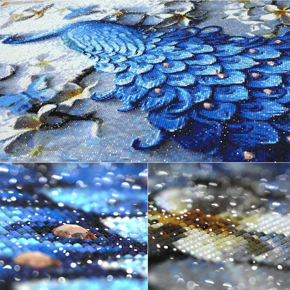 Hot selling  handmade full drill adult children 5D DIY painting animal  diamond  oil painting canvas