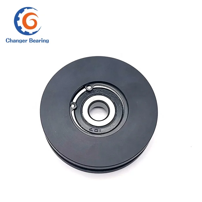 Customized Nylon or POM plastic pulley wheels with bearings as per your drawing