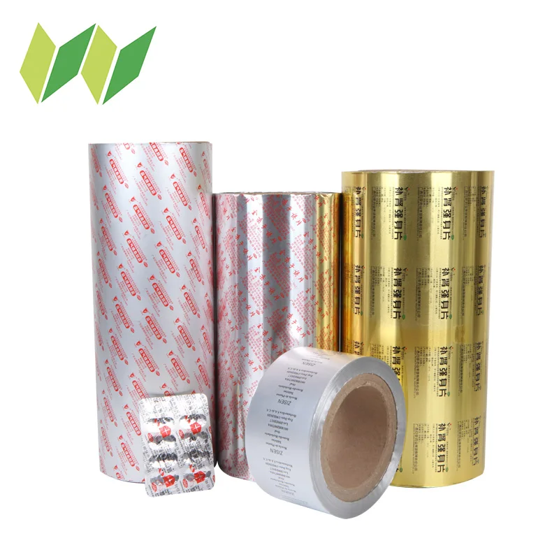 
Medical use adhesive backed aluminum foil with printing 