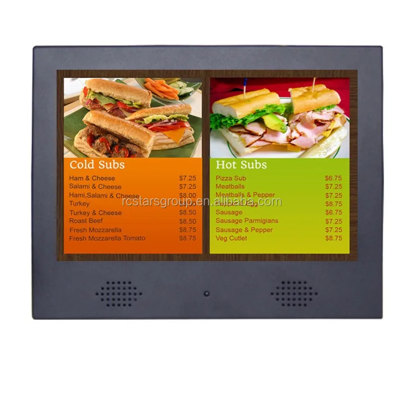 10 дюймов цифровая информационная система, 1280 * 800 TFT из светодиодов панели жк рекламный дисплей