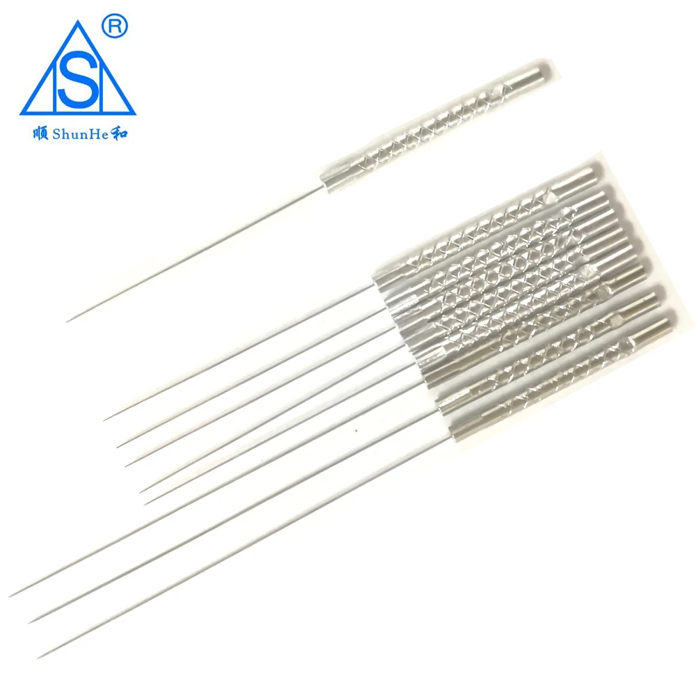 Shun he Brand Aluminium/Copper handle(pipe) acupressure needle with tube