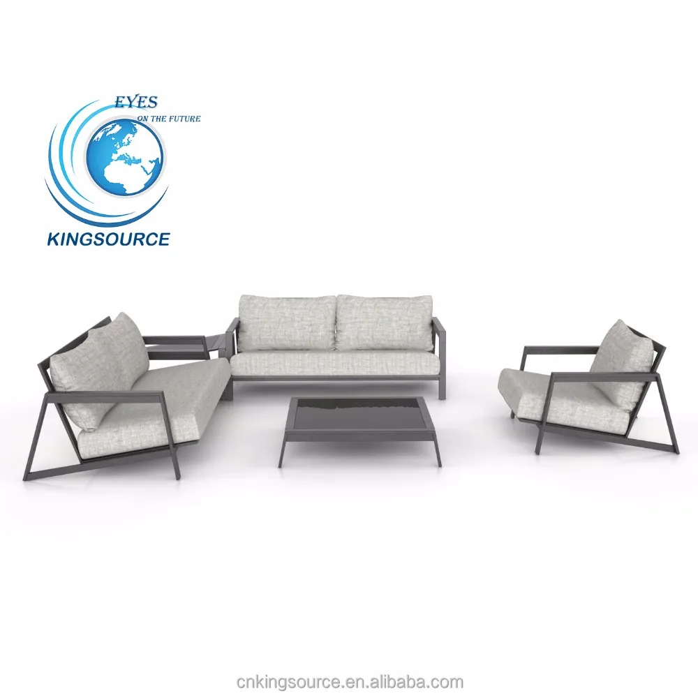 
All weather garden outdoor metal sofa set aluminum furniture 