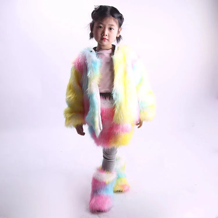 wholesale mini baby girl slide skirt /faux fur toddler skirt/ kid fur skirt