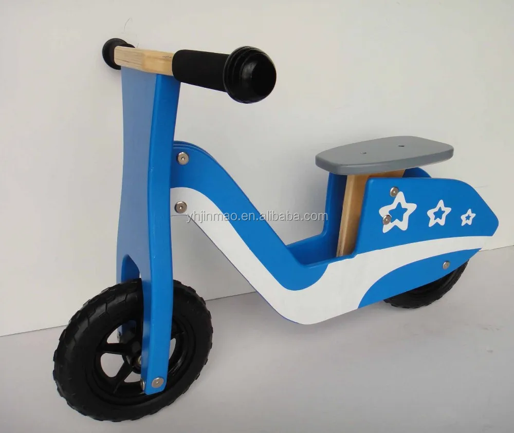 
8 inches EVA wheels pink wooden girls scooter without pedals 