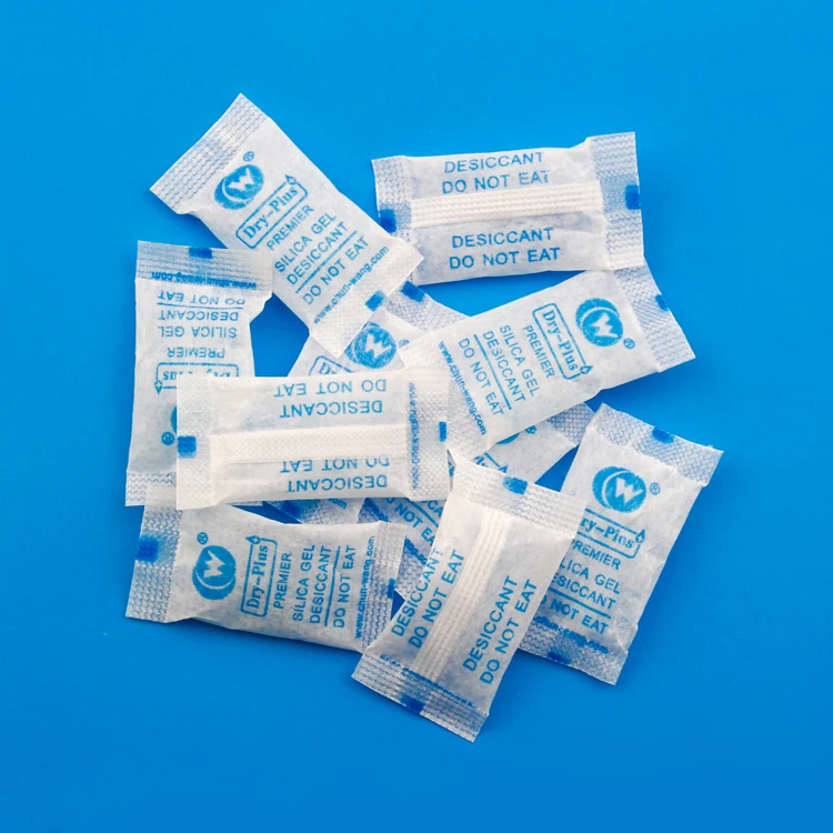 Silica gel desiccant sachet medical use