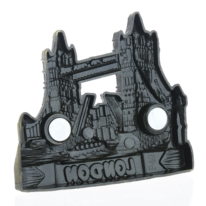 QATAR tourist souvenir metal fridge magnet in simicircle shape