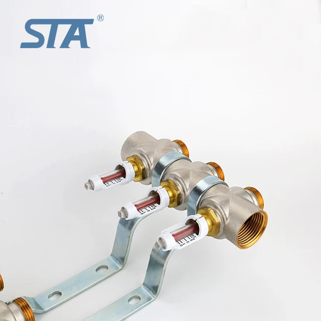 
STA.6157 china suppliers Brass Forging Water heating Valve Heater manifold HVAC System 