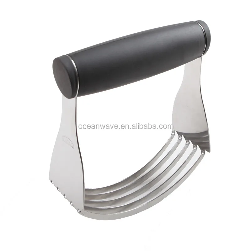 Stainless steel with silicone dough strip cutter for kitchen accessories and gadgets