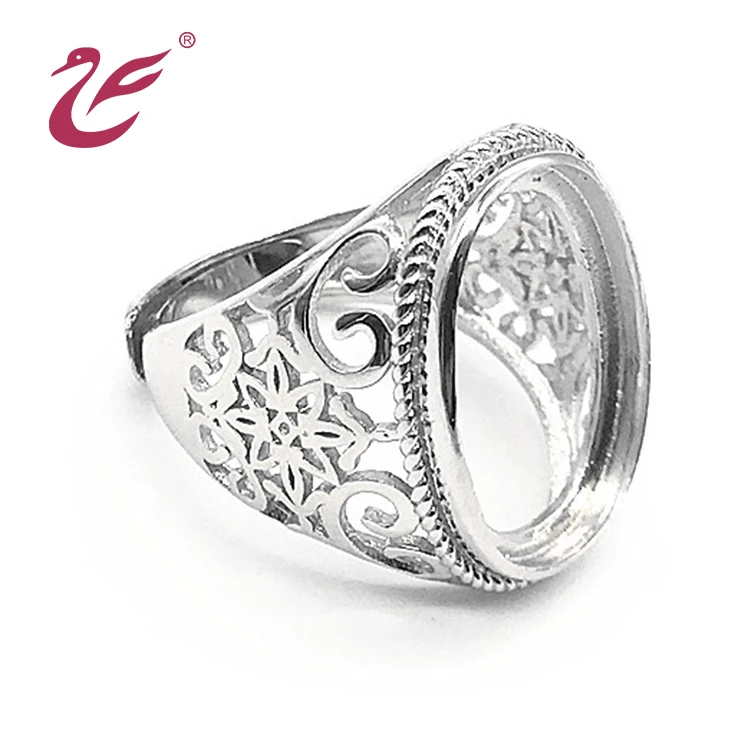 2021 Мужская мода оптовая продажа 925 стерлингового серебра, с ремешком вокруг лодыжки, без камней аксессуары для занятий на кольцах для изготовления