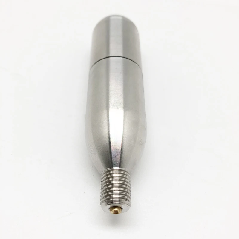 16g co2 refillable cartridge with 3/8-24UNF threaded for beer/tire inflator rechargeable 16g threaded co2 cartridge