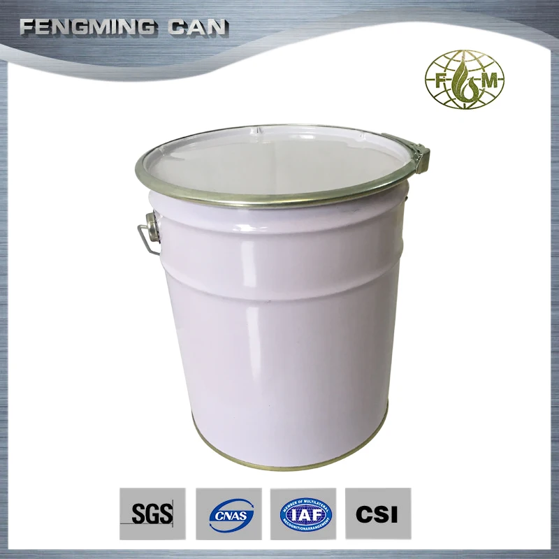 10 liter paint barrel metal tinpail/drum/can/bucket container with lids