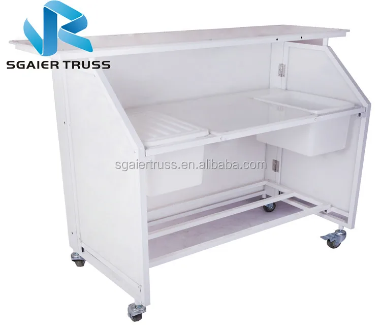 Luminous Glow mini Mobile Cocktail Music Bar Counter luxury LED Portable Bar display counter