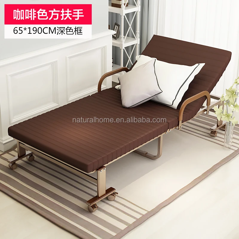 Cheap Price Single Metal Hospital Folding Bed With Soft Mattress High quality Steady Home Furniture