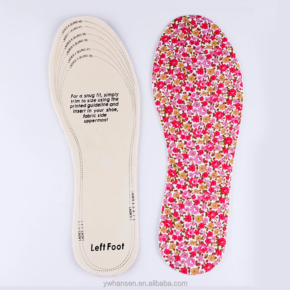 Wholesale Ultra Soft & Comfortable can be cut all sizes Unisex EVA pad shoe insole