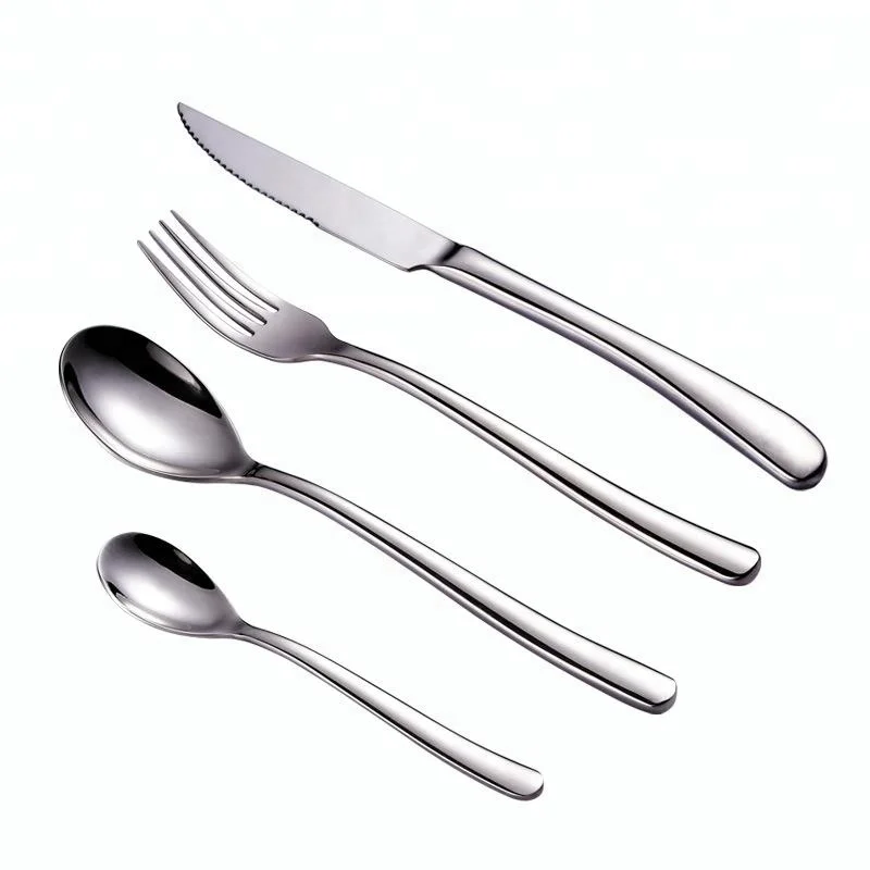 
Restaurant Silver Stainless Steel Cutlery Set Flatware Set Tableware Set 
