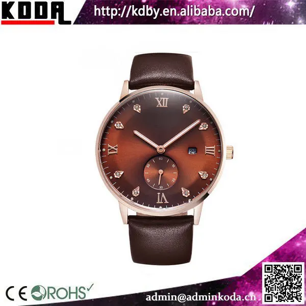 Romanson Leather Relogio Masculino Big Wrist Watches Men Wrist your Logo Custom Luxury Watch Men