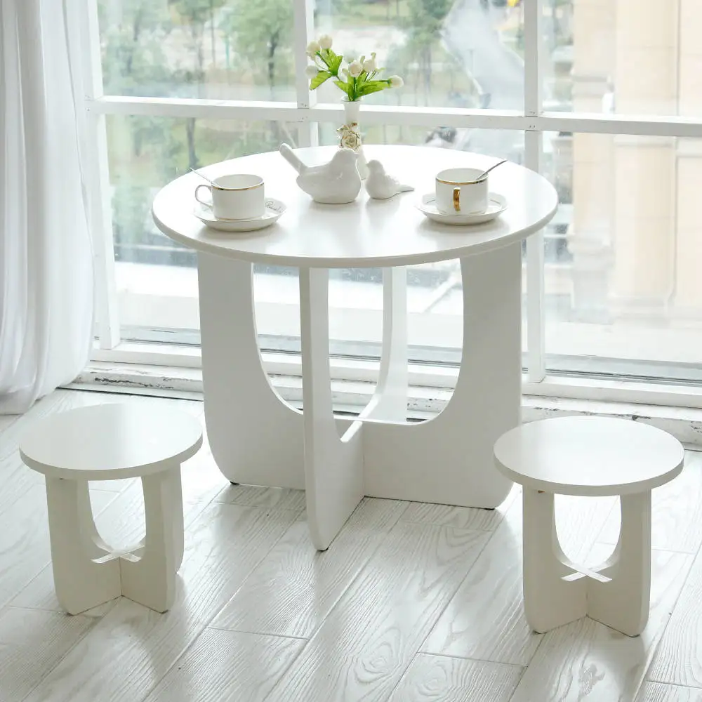 R1203 europe eco-friendly woodenc coffee desk tea table living furniture modern coffee table MDF round coffee table wood