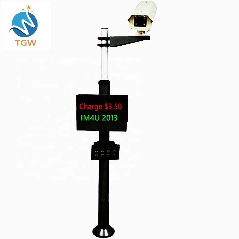 Global license plate recognition parking barrier system with auto payment system LPR camera recognition parking gate system