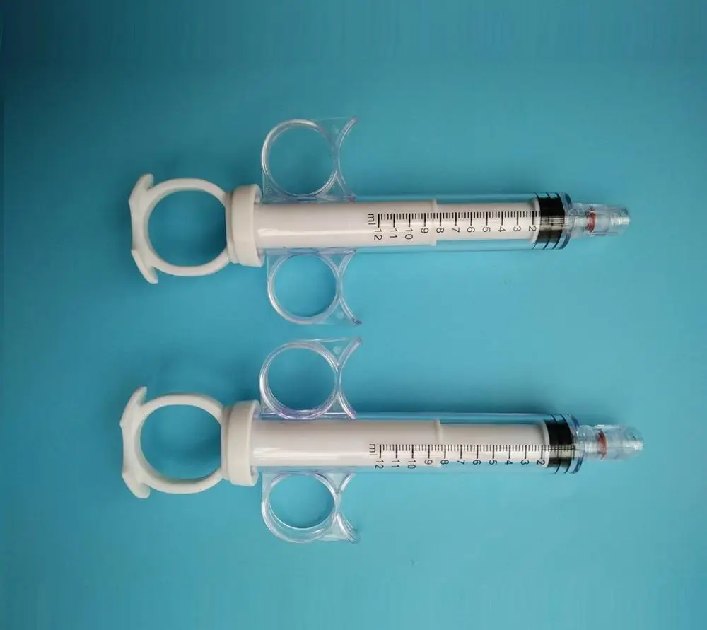 Medical angiographic screw twist syringe, male luer lock tip connector 10ml 6ml 20ml 12ml control syringe 3 rings injection
