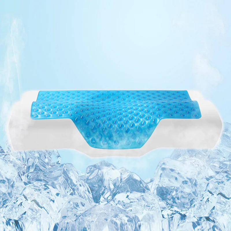 
Summer cooling couch cushion blue gel memory foam pillow 