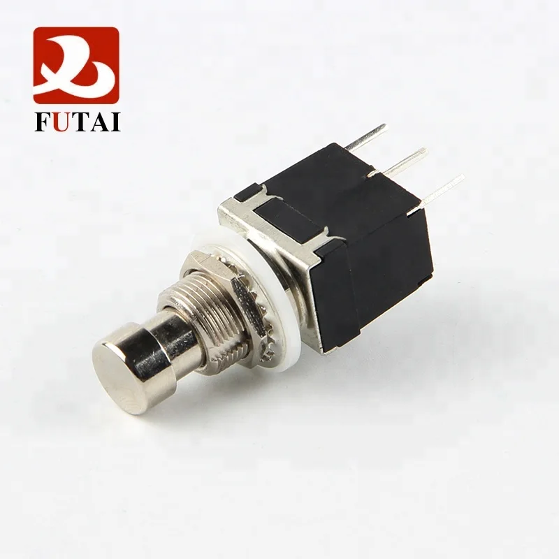 SPST Latching 3Pin PCB Push Button Switch Guitar Pedal Stomp Switch