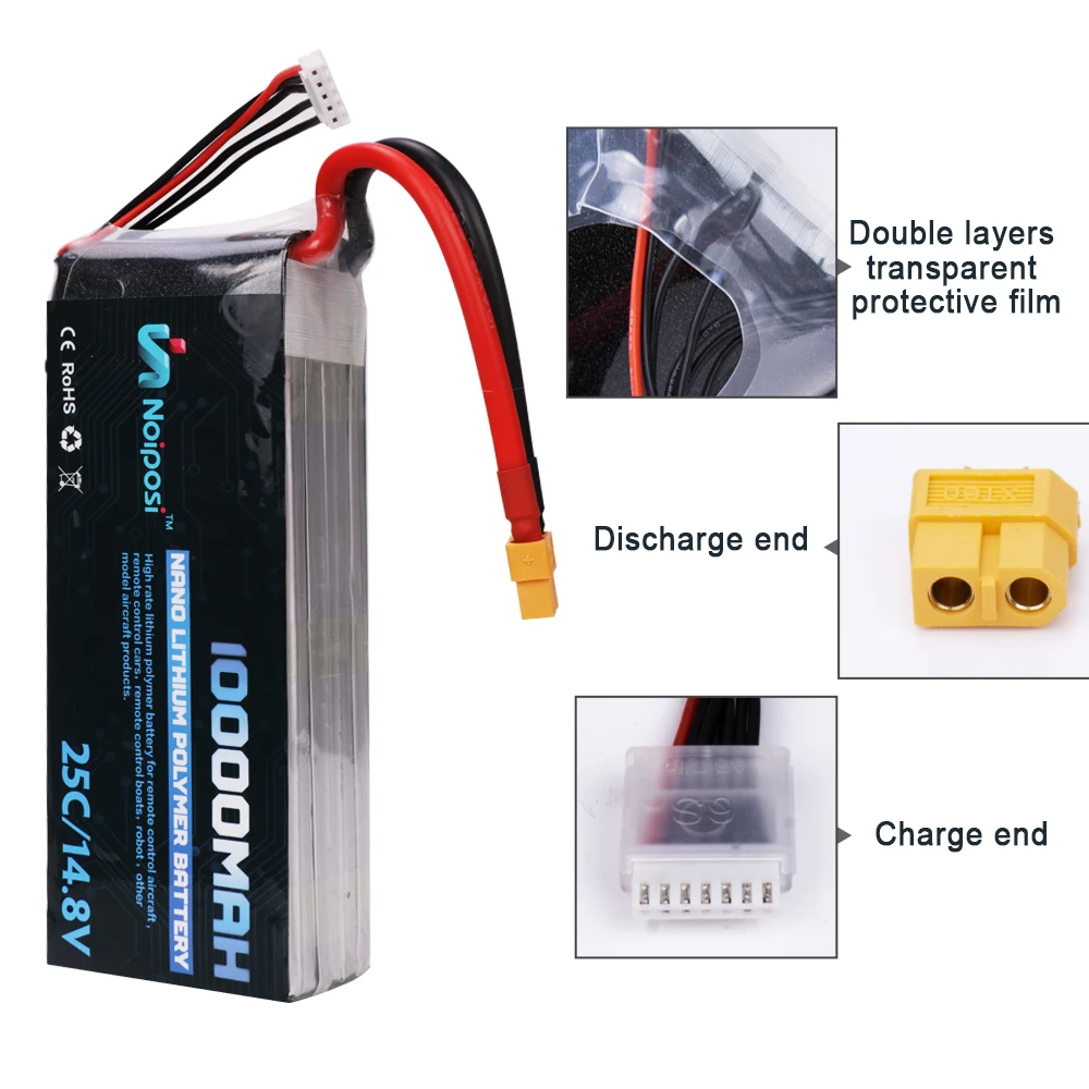 High quality 4s 10000mAh lipo battery