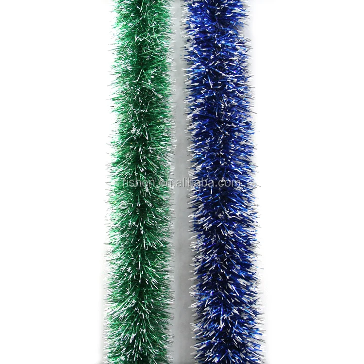 2M xmas decorations wire garland artificial glitter christmas tinsel
