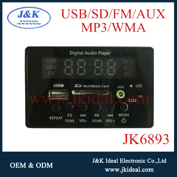 Jk6893bt высокое качество usb bluetooth mp3 комплект из светодиодов для гитарный усилитель