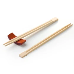 21cmL Customer printing High quality disposable bamboo chopsticks with sleeve