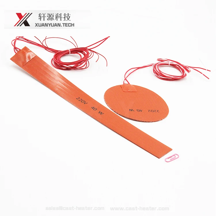 Заводская цена, круглый гибкий силиконовый резиновый нагревательный элемент, нагревательный элемент для продажи