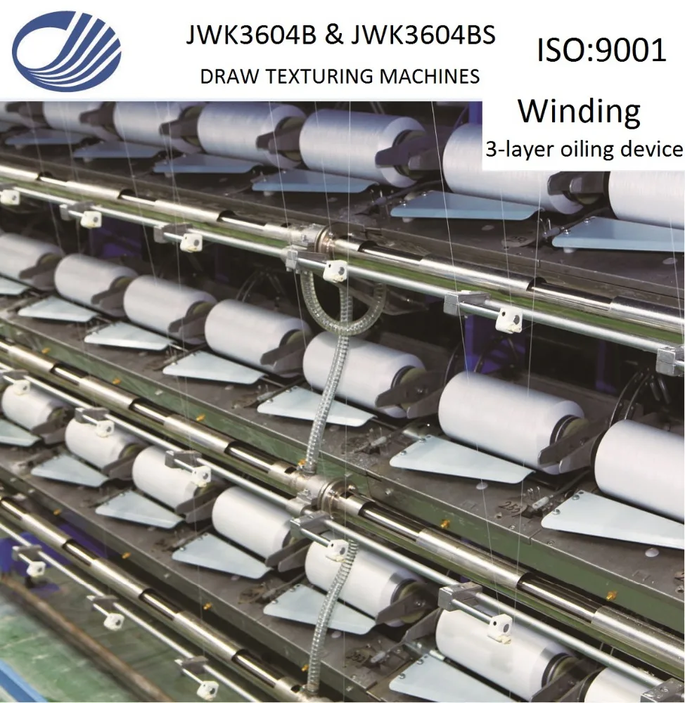 JW K3604C  DTY draw texturing machines of POY polyamide fiaments.