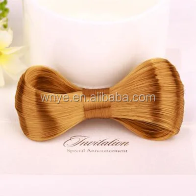 
4 Colors New Fashion Big Bow Ties Wig Hairpin Clips 
