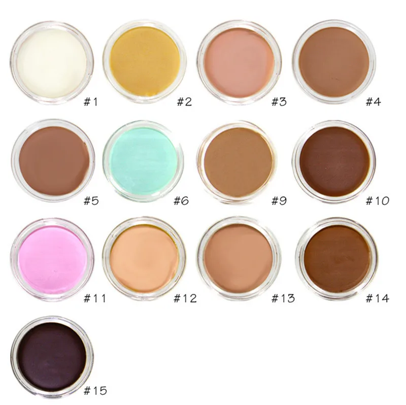 Wholesale private label 15 colors fashion cosmetic natural single makeup private label concealer