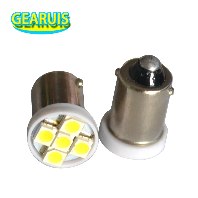 
T4W BA9S 5 SMD 1210 3528 LED Car Auto Interior Wedge Side License Plate Light Map Bulb Dome Lamp white DC 12V 