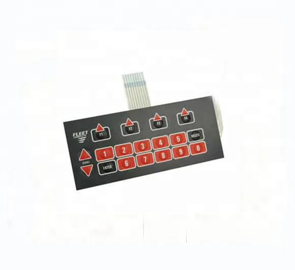 Hot sale! new High quality Custom PET/PC embossed metal dome button IP65 waterproof LED membrane switch membrane keypad