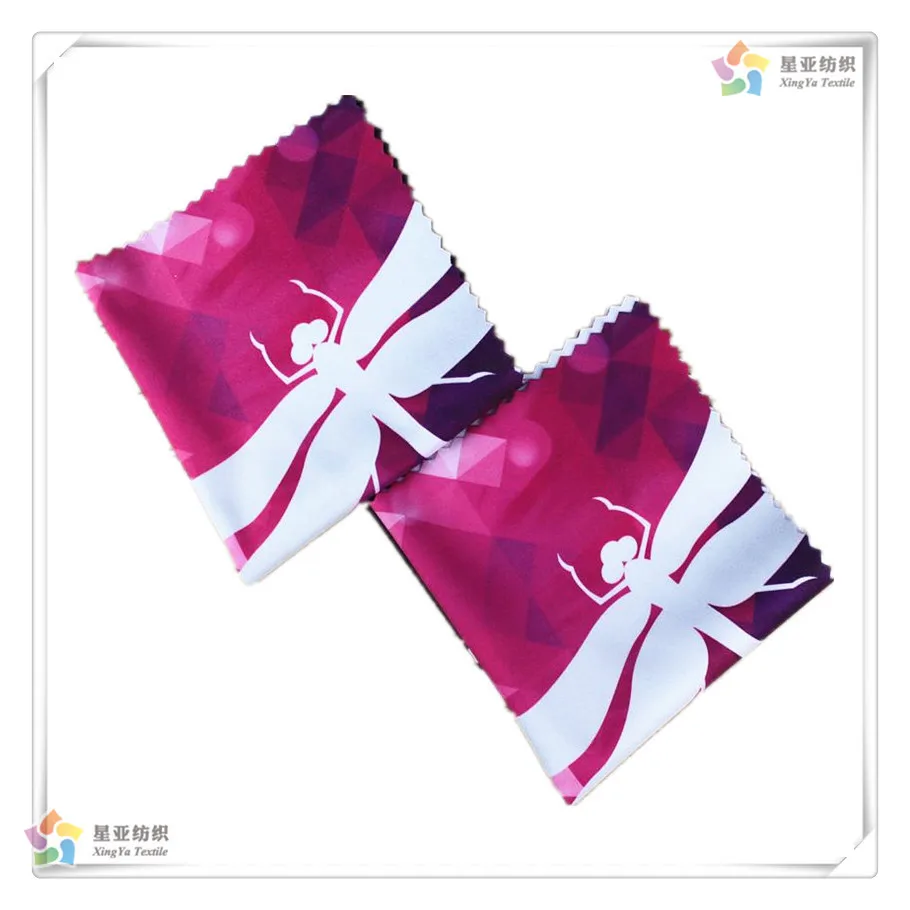 
Custom print microfiber wiping rags cleaning cloth for glasses 