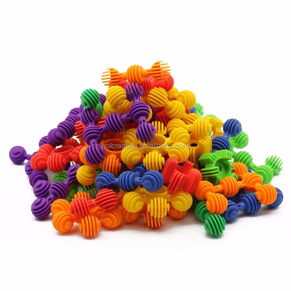 Snowflakes Toy Building Blocks Bars Different Shape Educational Construction Engineering Set 3D Puzzle Blocks DIY Toy