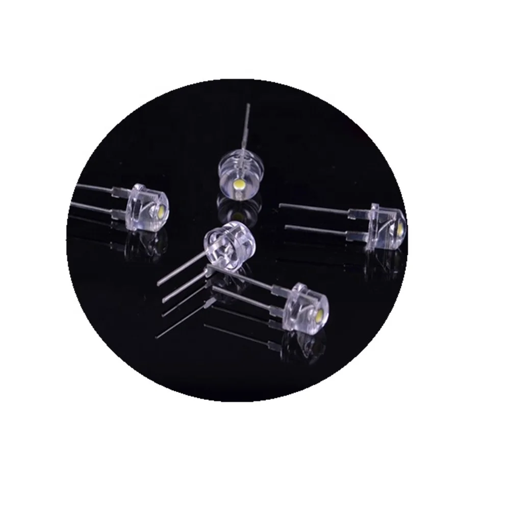 395nm - 400nm - 405nm 5mm UV Straw hat LED 120 - 140 degree for curing ink drying