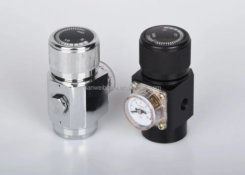 2017 New design High quality aluminum mini Co2 paintball regulator/paintball gun high pressure